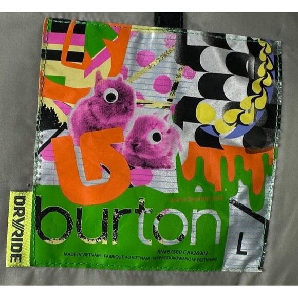 Burton Snowboard Ski Jacket Womans Size L Black Dryride - Picture 6 of 10